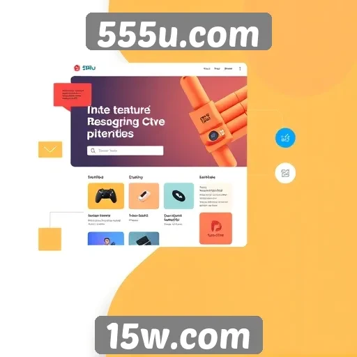 Exploração da interface do usuário do 555u.com